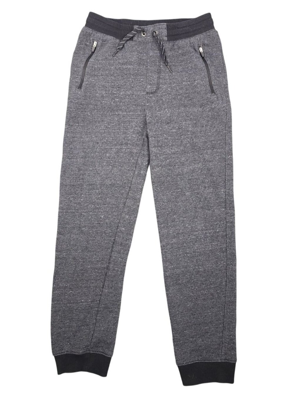 Boy's Old Navy Sweatpants Joggers Dark Gray Zipper Pockets Size XL Pull On